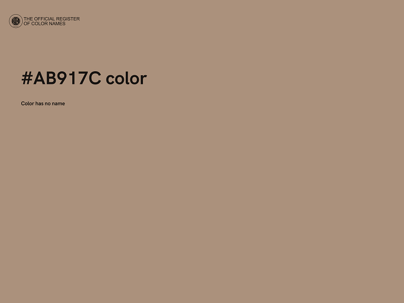 #AB917C color image