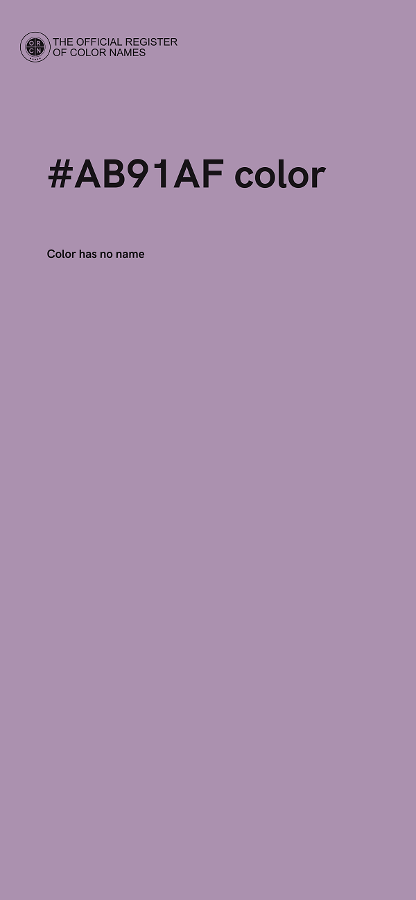 #AB91AF color image
