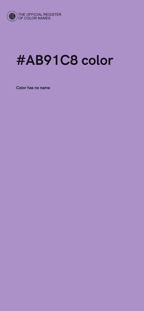 #AB91C8 color image