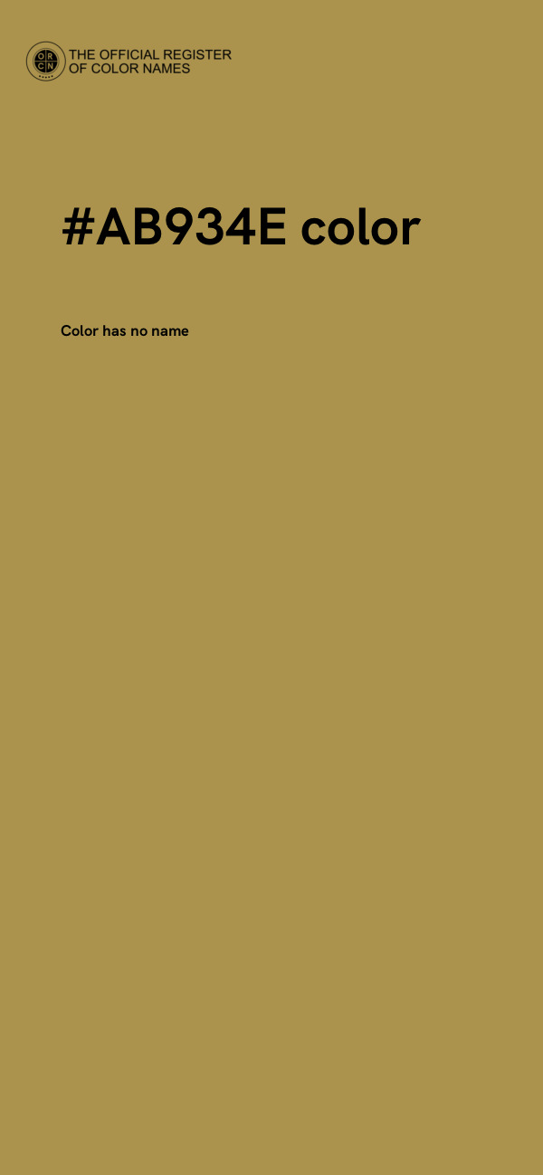 #AB934E color image