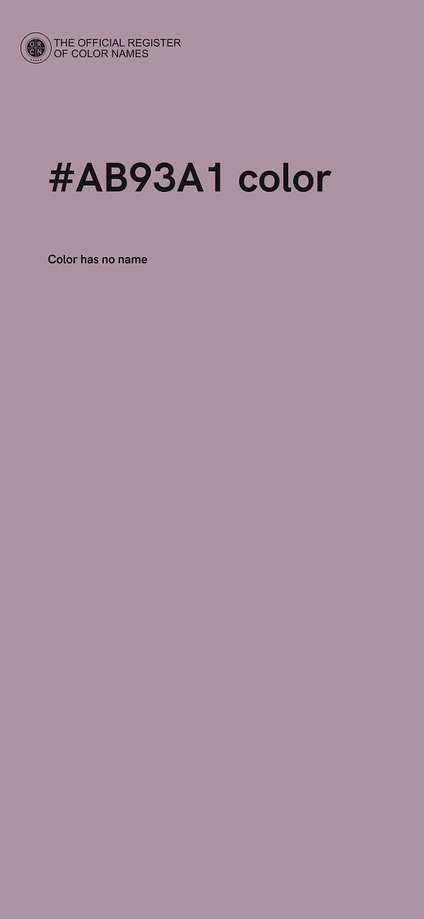 #AB93A1 color image
