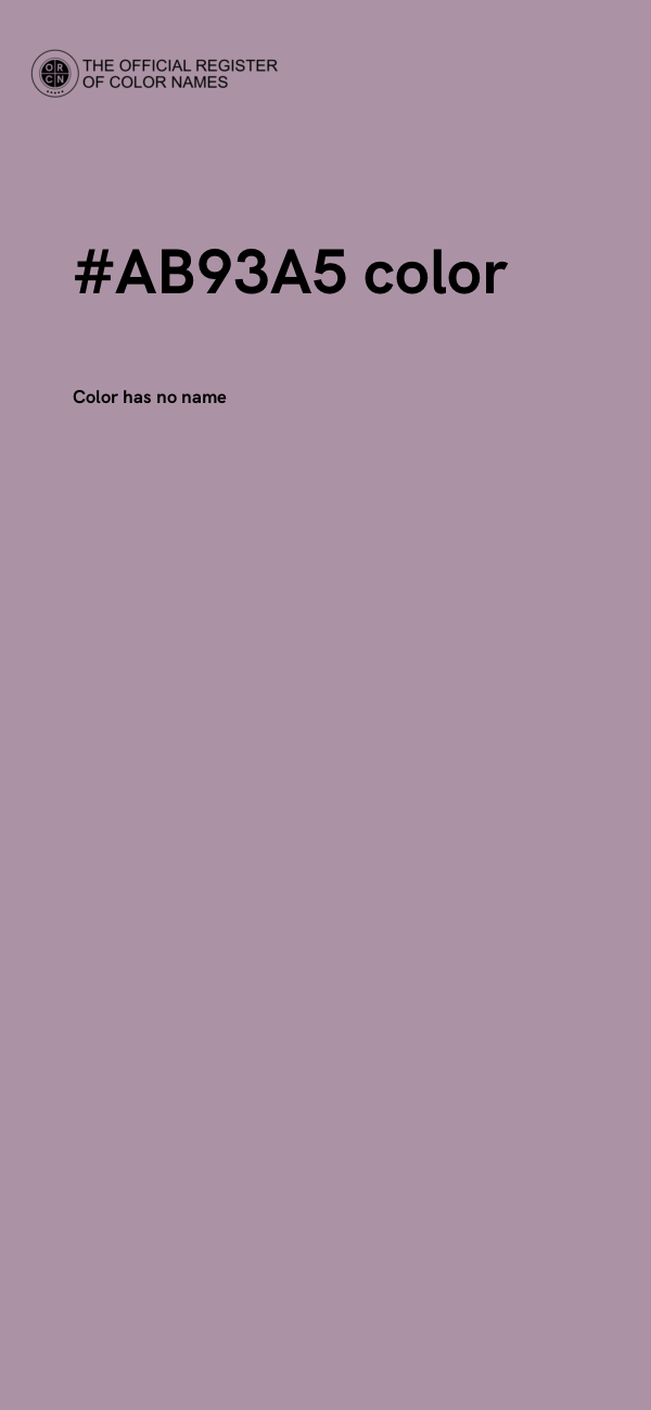 #AB93A5 color image