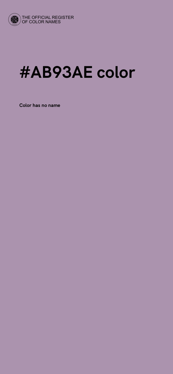 #AB93AE color image