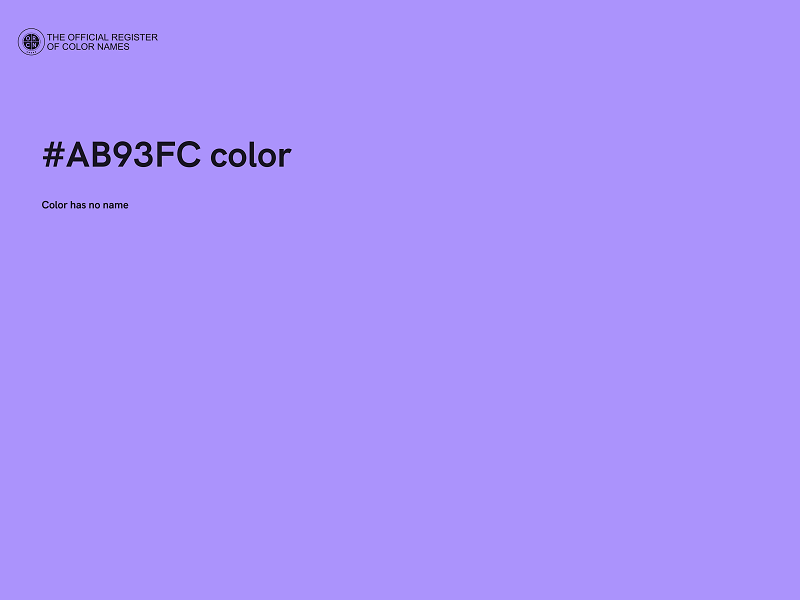 #AB93FC color image