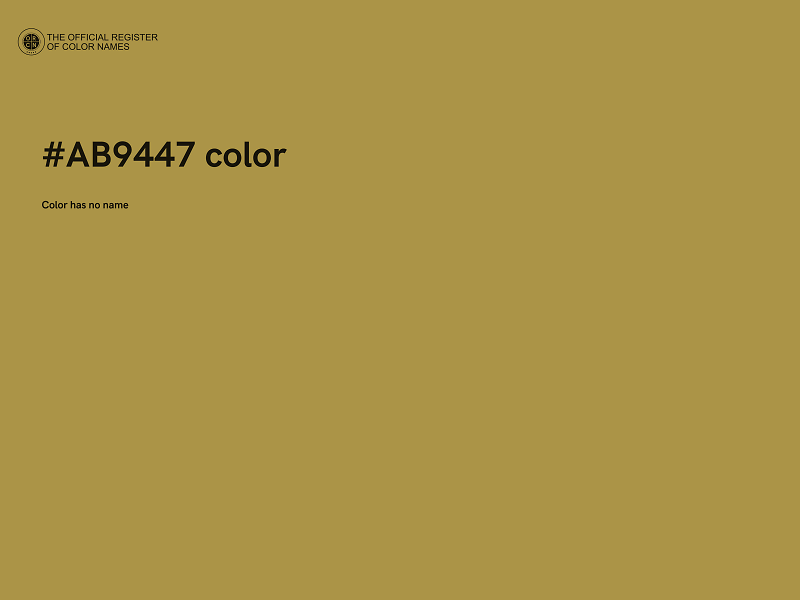 #AB9447 color image