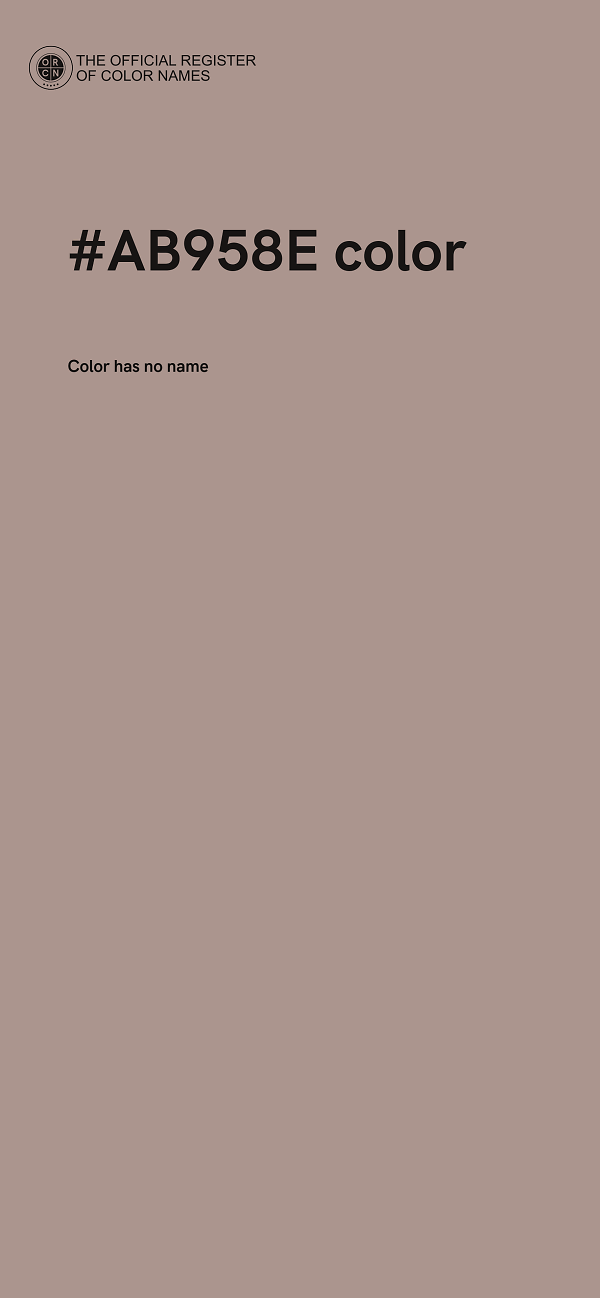#AB958E color image