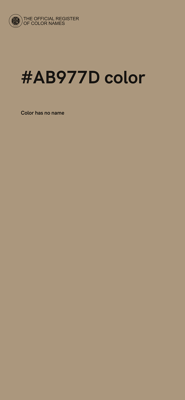 #AB977D color image