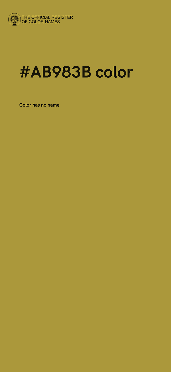 #AB983B color image