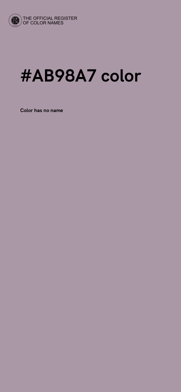 #AB98A7 color image