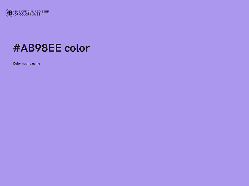 #AB98EE color image