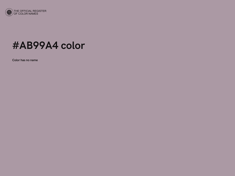 #AB99A4 color image