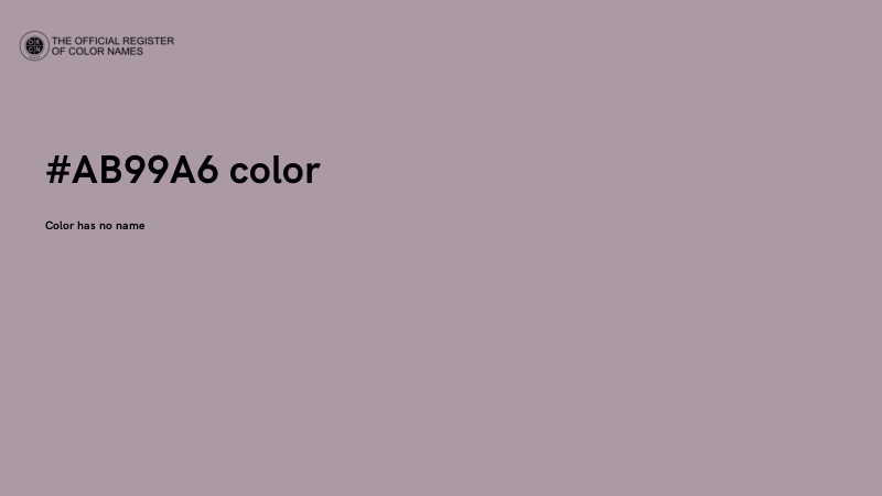 #AB99A6 color image