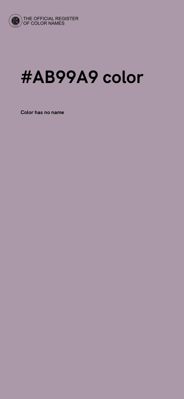 #AB99A9 color image