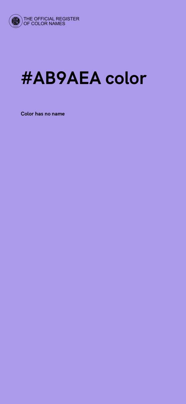 #AB9AEA color image