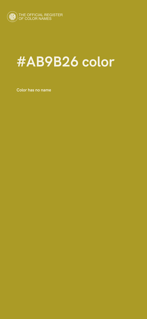 #AB9B26 color image