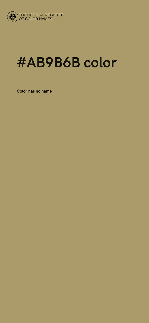 #AB9B6B color image
