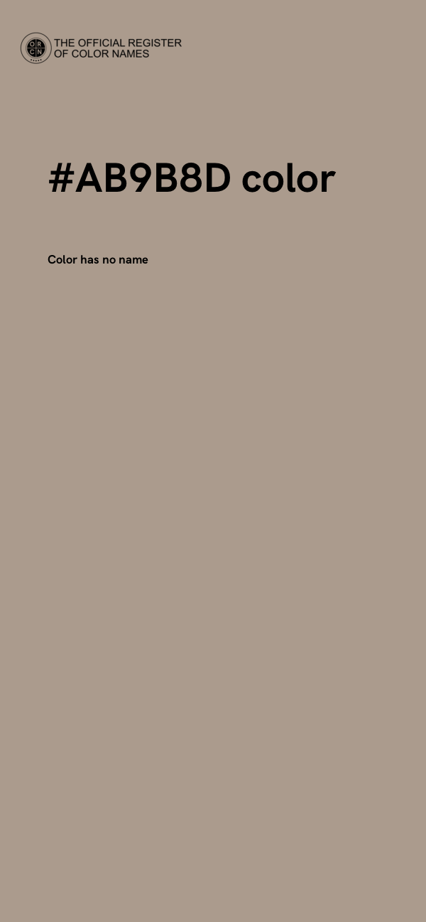 #AB9B8D color image