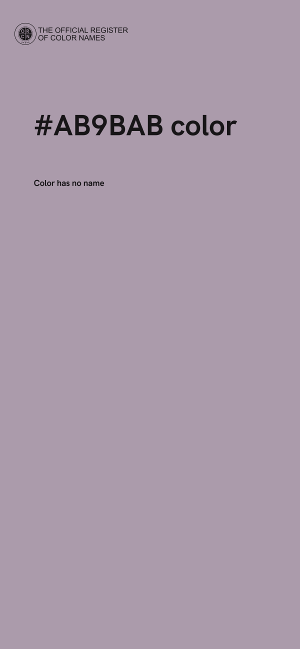 #AB9BAB color image
