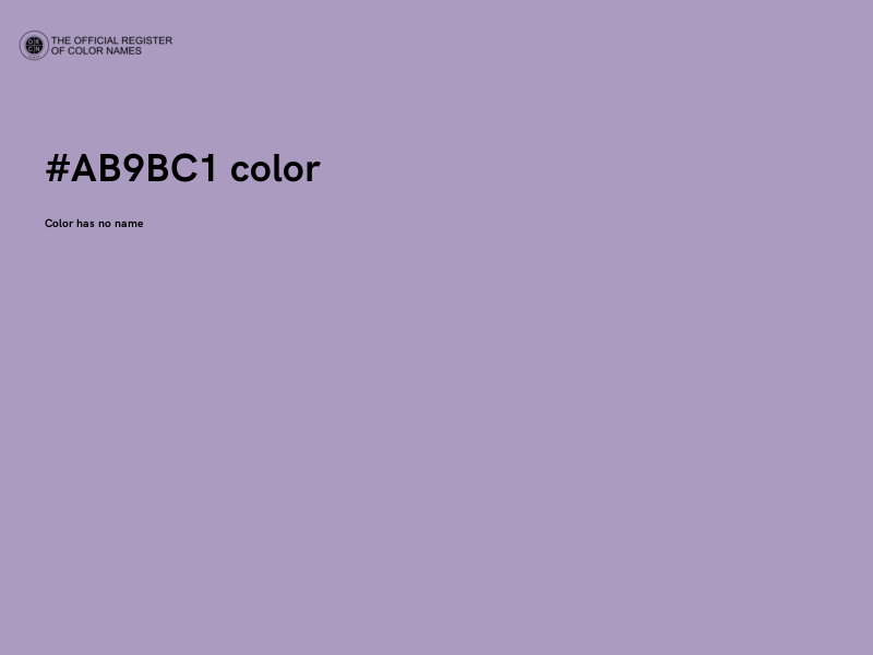 #AB9BC1 color image