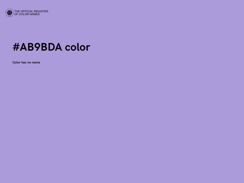 #AB9BDA color image