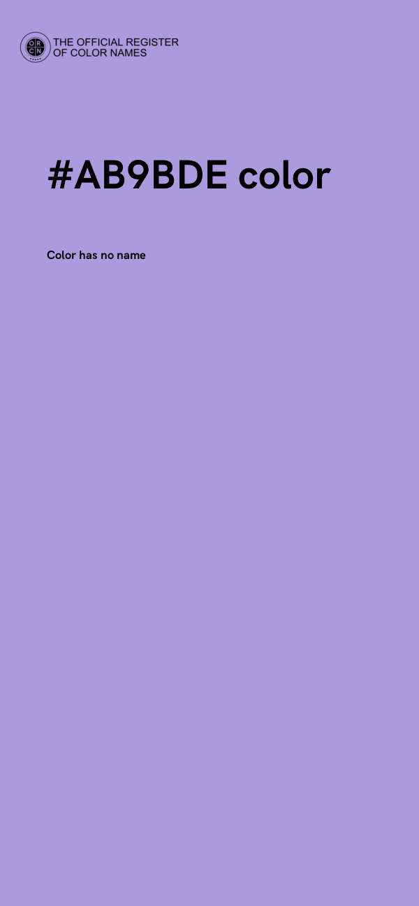 #AB9BDE color image