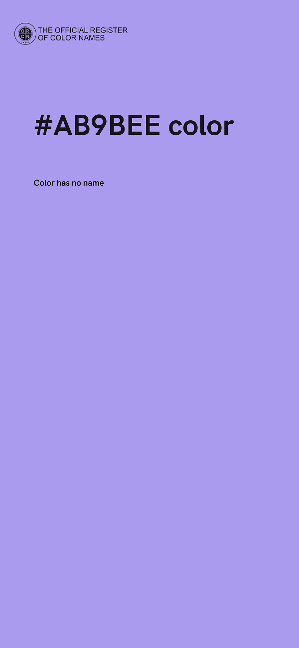 #AB9BEE color image