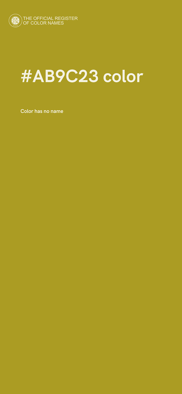 #AB9C23 color image