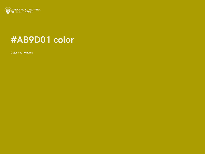 #AB9D01 color image