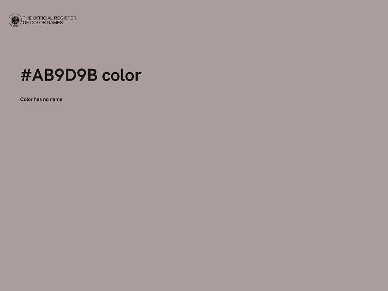 #AB9D9B color image