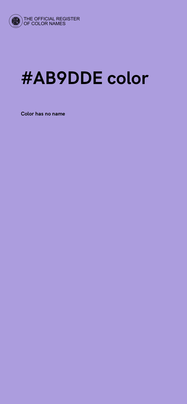 #AB9DDE color image