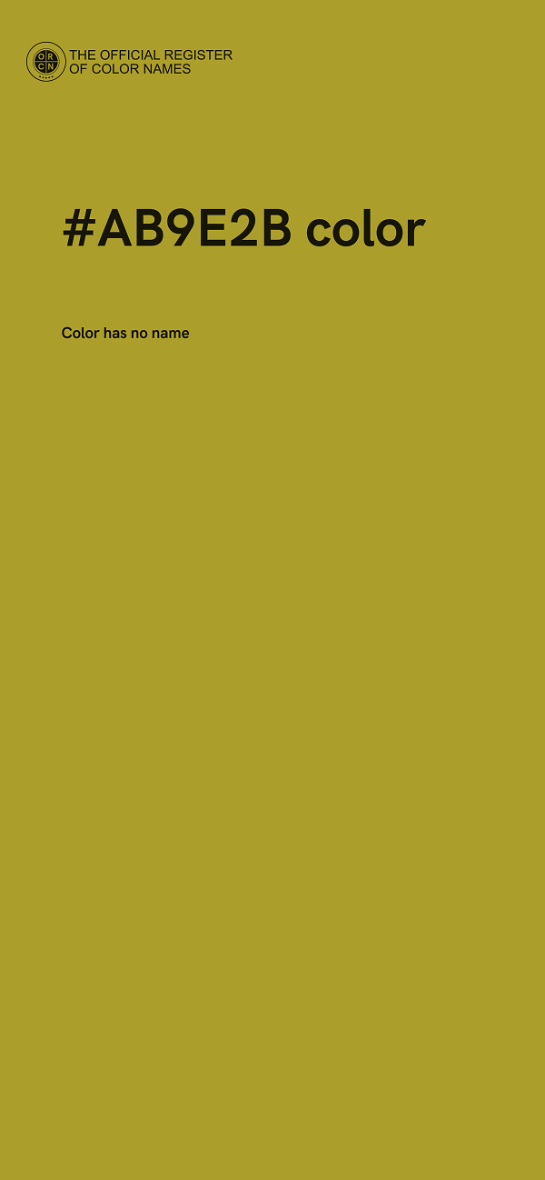 #AB9E2B color image