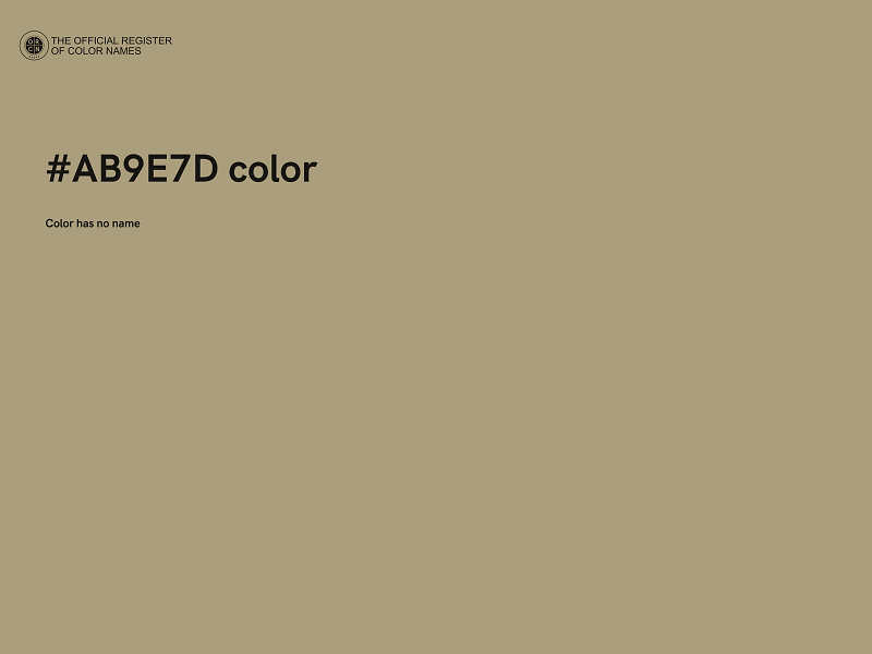 #AB9E7D color image