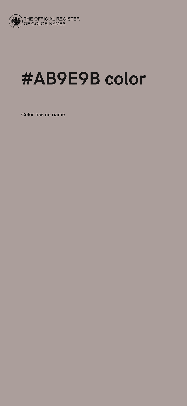 #AB9E9B color image