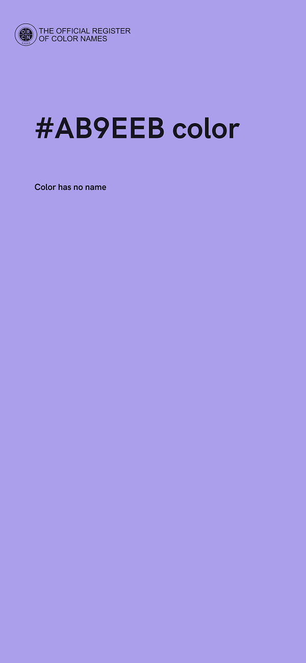 #AB9EEB color image