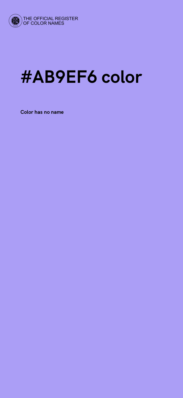 #AB9EF6 color image
