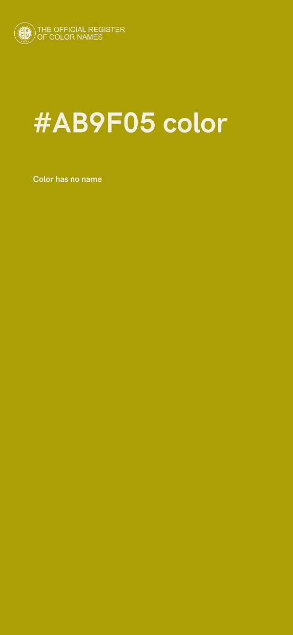 #AB9F05 color image