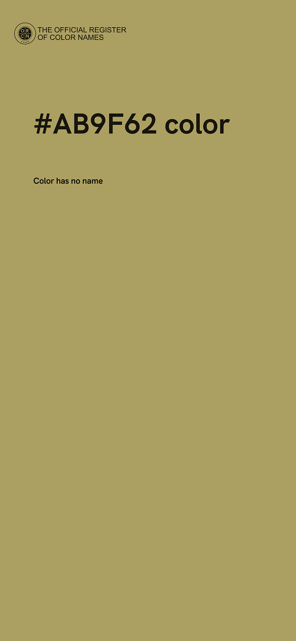 #AB9F62 color image
