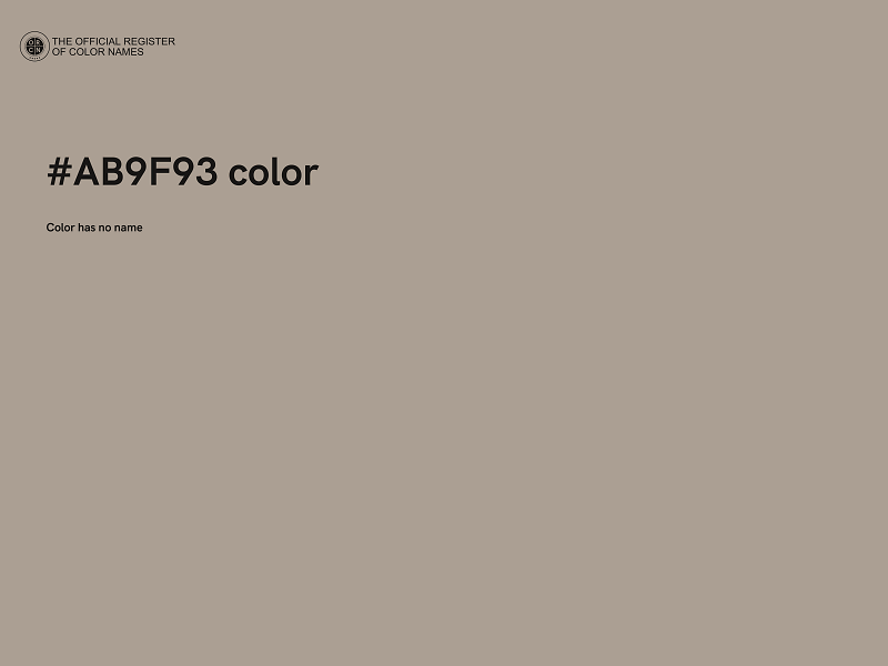 #AB9F93 color image