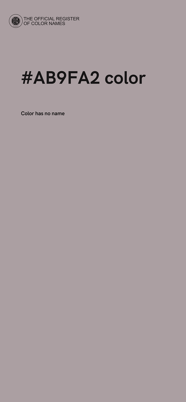 #AB9FA2 color image