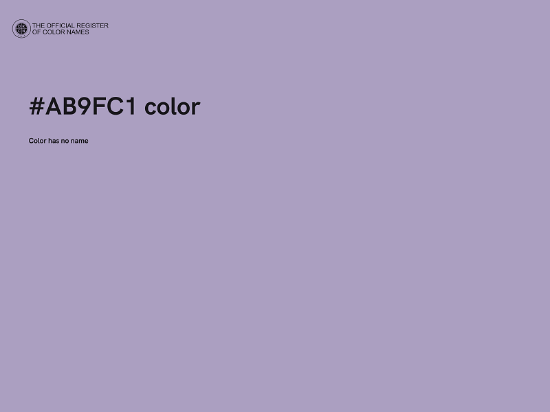 #AB9FC1 color image