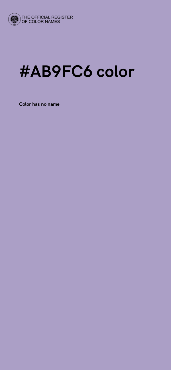 #AB9FC6 color image