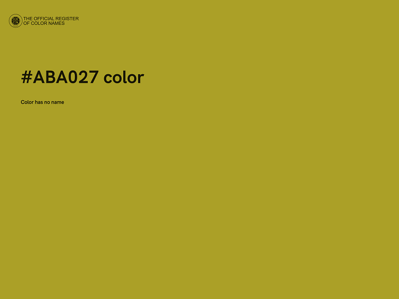#ABA027 color image