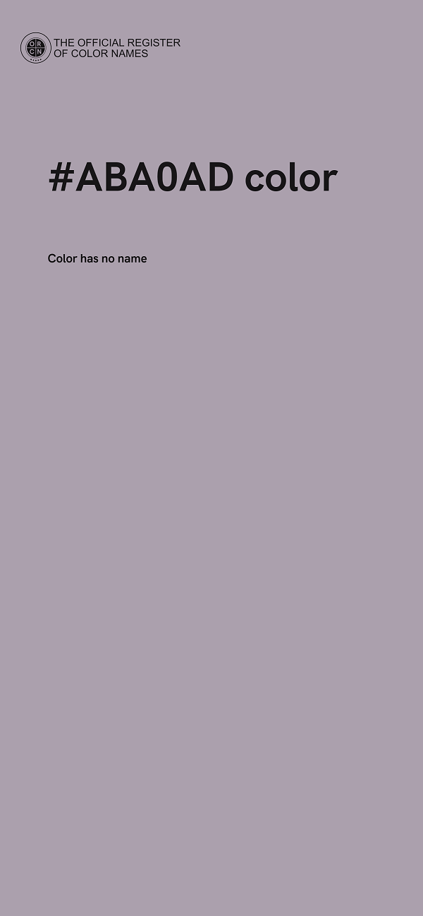 #ABA0AD color image