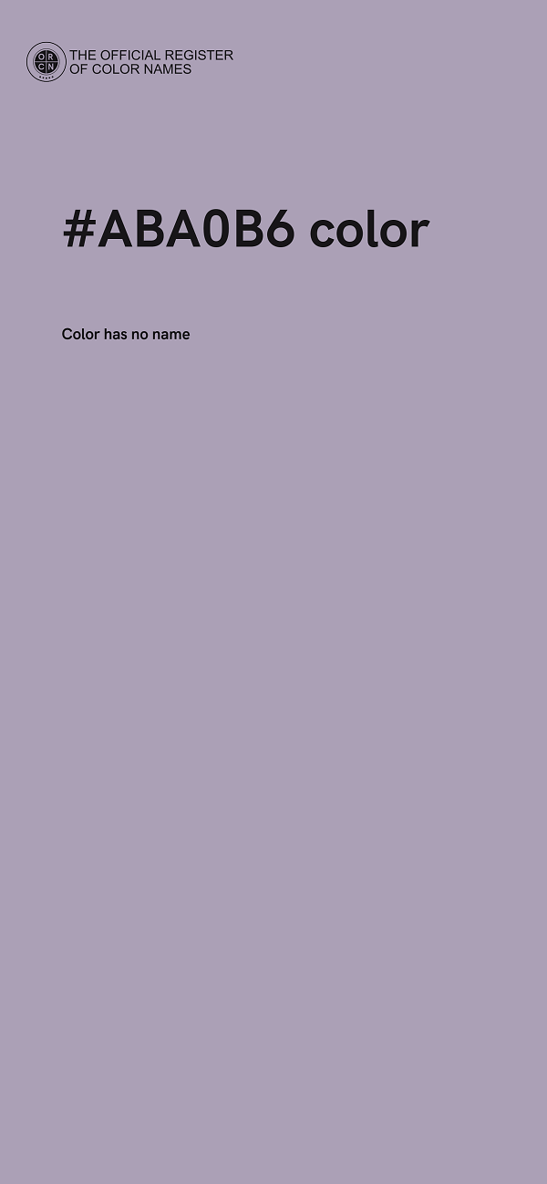 #ABA0B6 color image