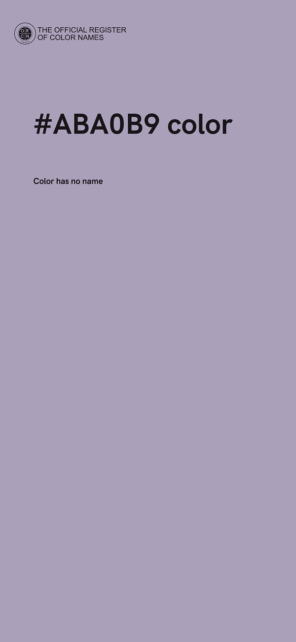 #ABA0B9 color image