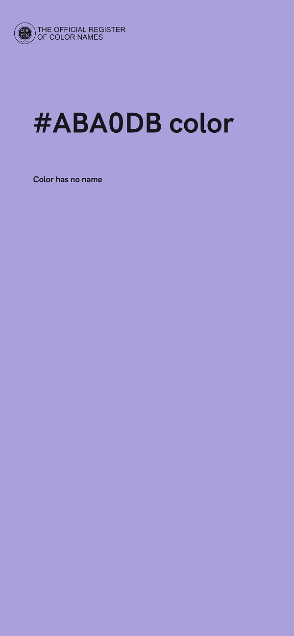 #ABA0DB color image