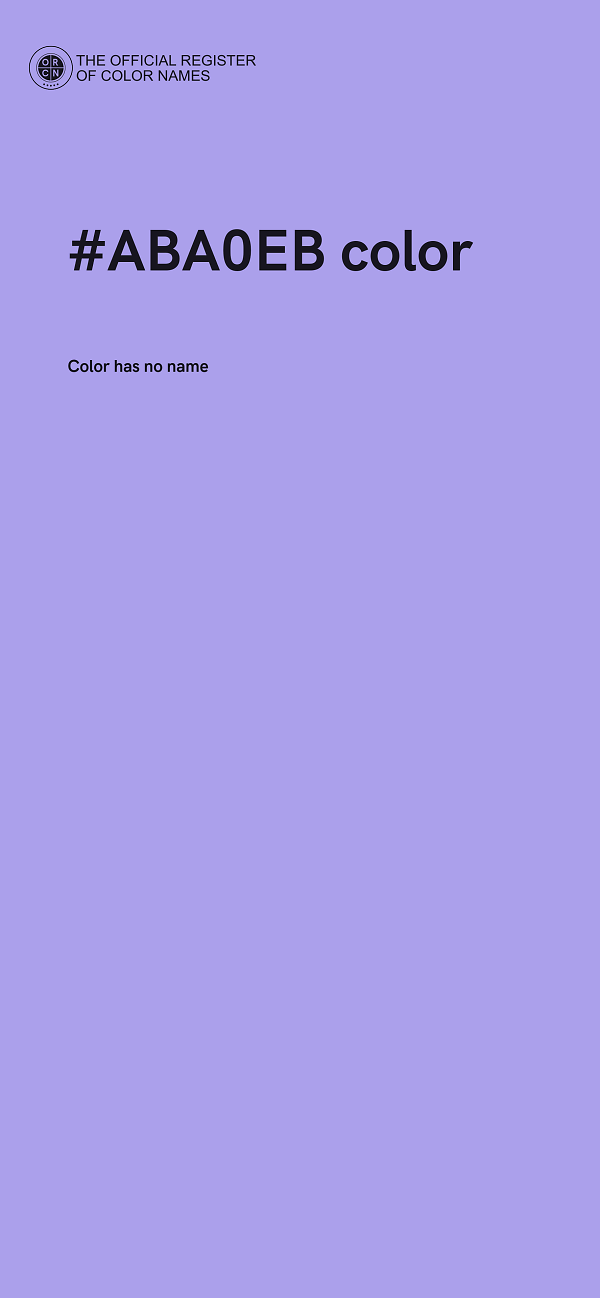 #ABA0EB color image