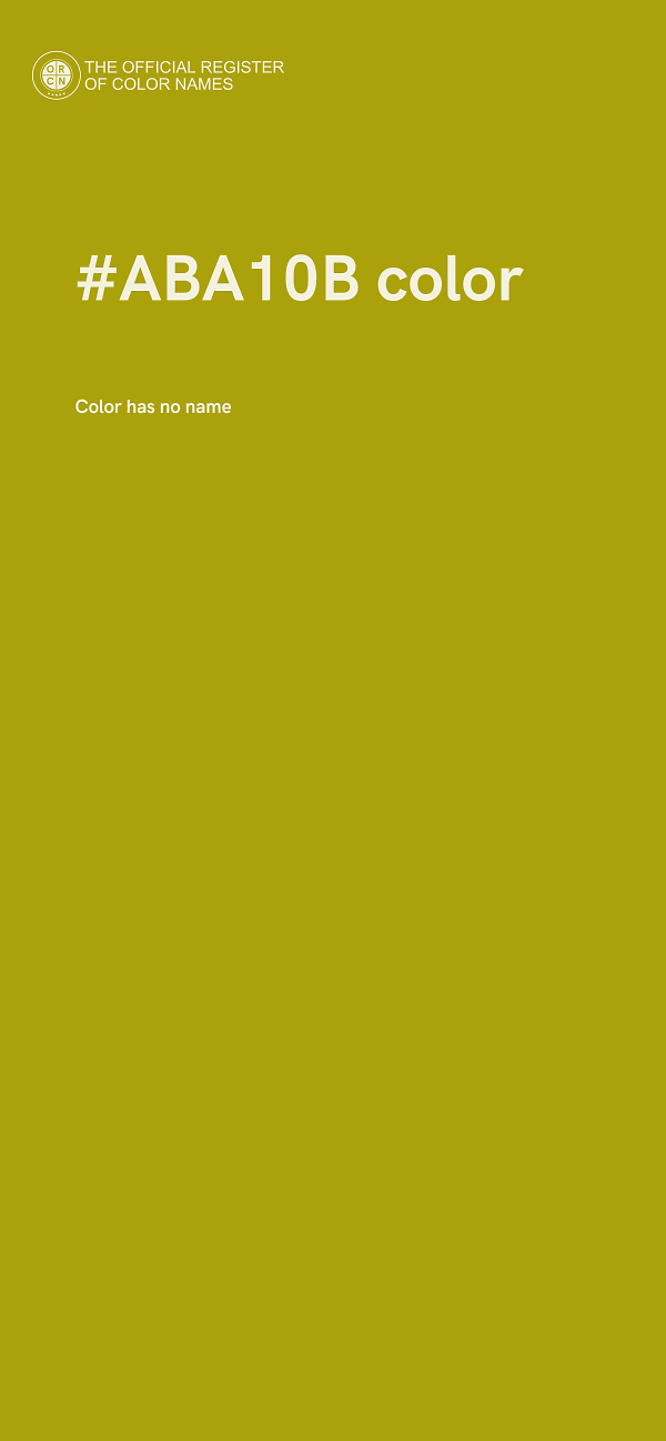 #ABA10B color image