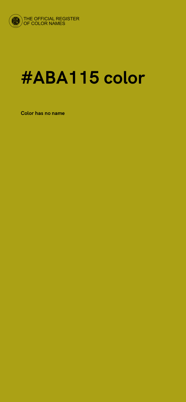 #ABA115 color image