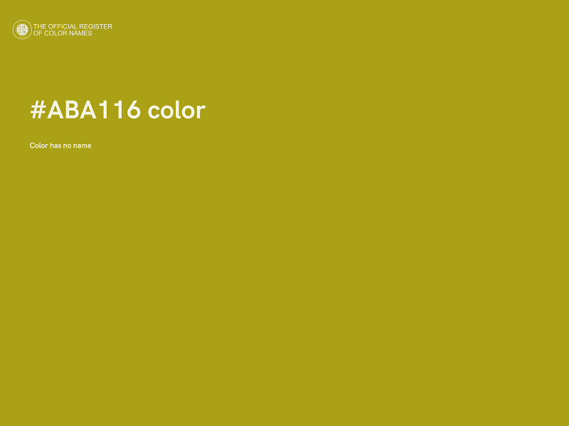 #ABA116 color image